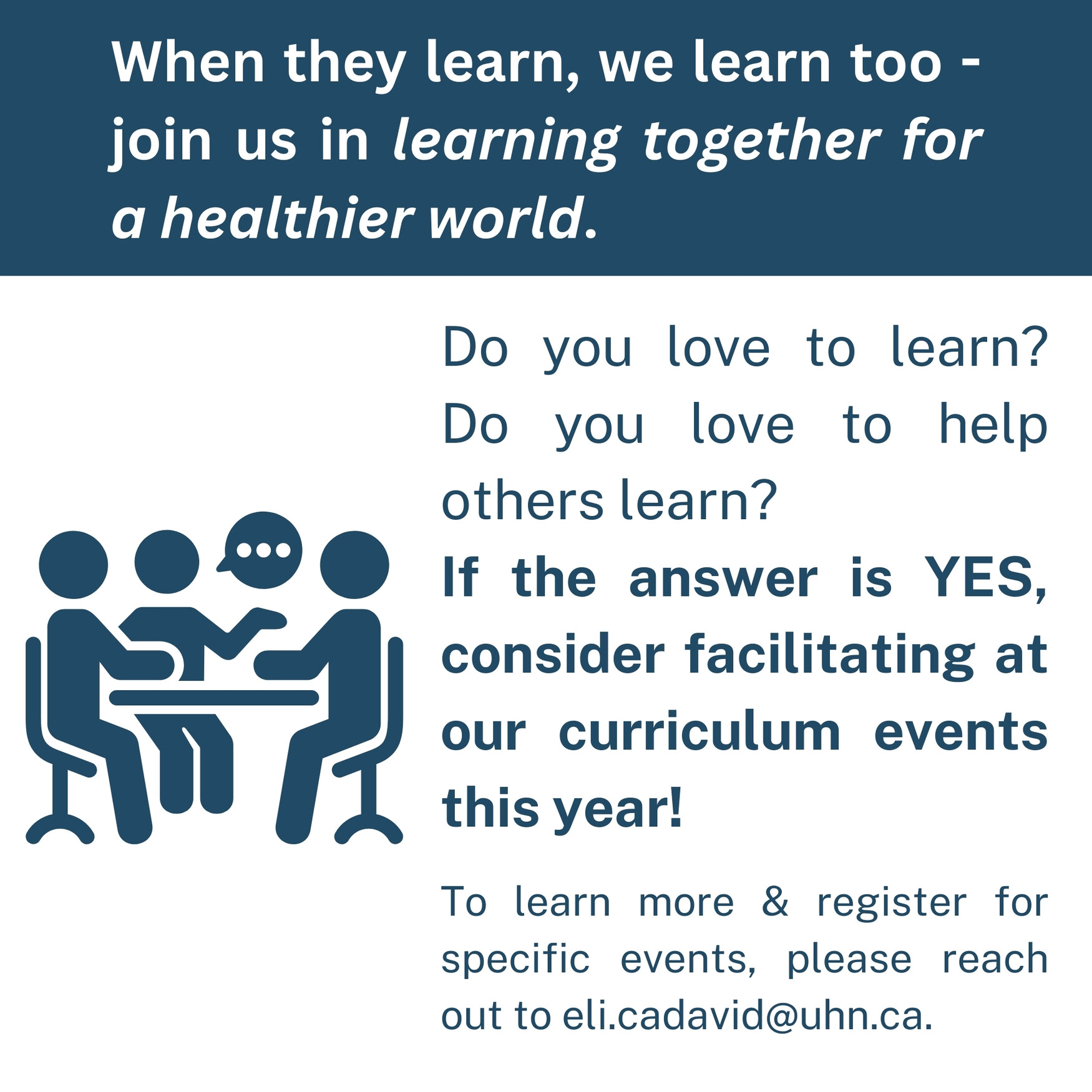 Graphic with information about the event; details also in caption.